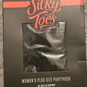 Women's Plus Size Black Pantyhose